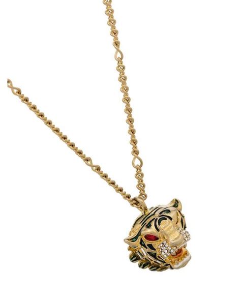 gucci cross necklace mens|gucci tiger head necklace.